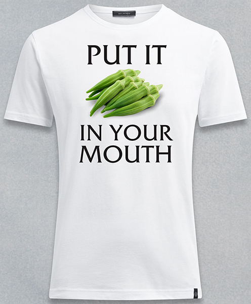 okra-mouth tee 👕